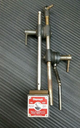 Starrett No. 657 Magnetic Base Machinist Brown Sharpe Clamp Indicator