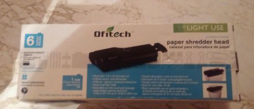 ofitech value 6 sheet cut shredder NEW NO RESERVE