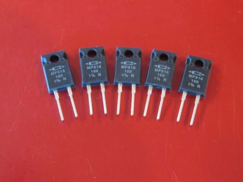 MP816 CADDOCK 100 Ohm 1% POWER RESISTOR ( Qty 5 ) *** NEW ***