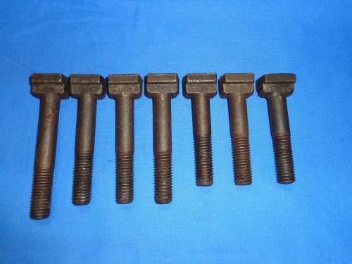 NICE LOT OF 7 T-SLOT BOLTS milling hold down 5/8&#034; - 11 ARMSTRONG 4&#034; - 5&#034; Long