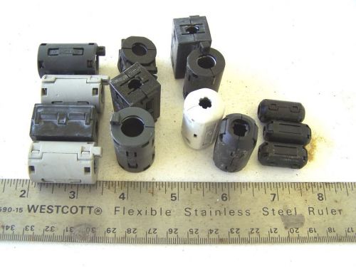 14 Pieces Ring Core Ferrites, Tube Toroids, or EMI/RFI Chokes Snap On Type