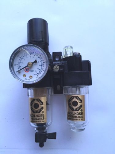 25FCL1-G COILHOSE PNEUMATICS 2 PIECE Filter/Regulator-Lubricator 1/4&#034;,mini, man.