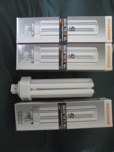 SYLVANIA DULUX T/E IN 42W AMALGAM COMPACT FLUORESCENT LOT OF 3 NIP