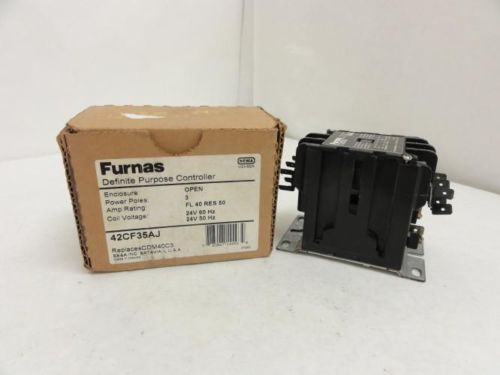 143635 new in box, furnas 42cf35aj contactor 40a 3p 600v coil 24v@50/60hz for sale