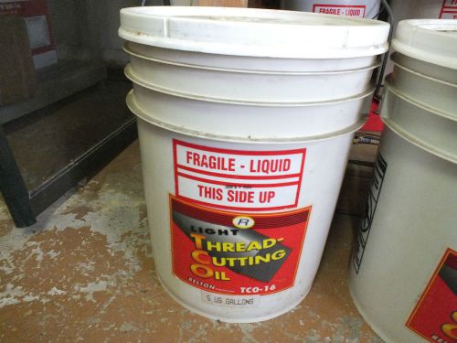 RELTON Light Thread Cutting Oil - Container Size: 5 Gallon Pails-LOT Of 5 Pails