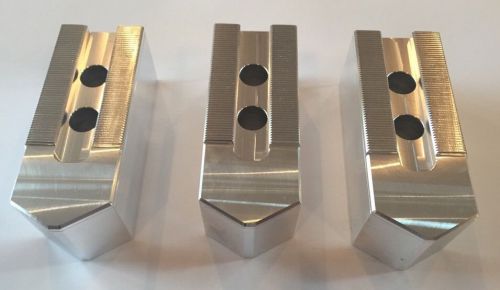 K12 Masterman Jaw Set - Set Of 3 Jaws, 12&#034; X 2&#034; hi X 1.5mm X 60 deg, 7075-T6,