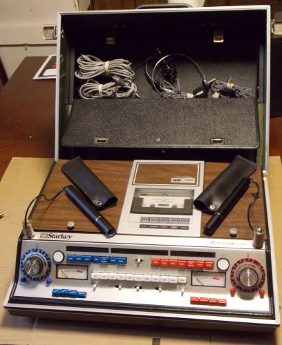 Starkey Audiometer Ansi Hearing Threshold Level + Mics,Speakers,Cassette &amp; More