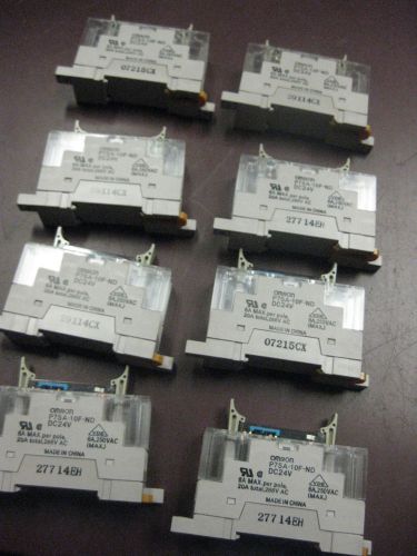 Lot OMRON  - (8) G7SA-3A1B Relay (8) P7SA-10F-ND Socket