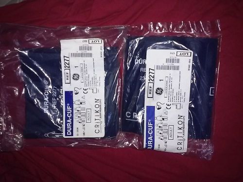 Lot of 2 Critikon DURA-CUF Adult Blood Pressure Cuffs 23-33cm model 2277 GE