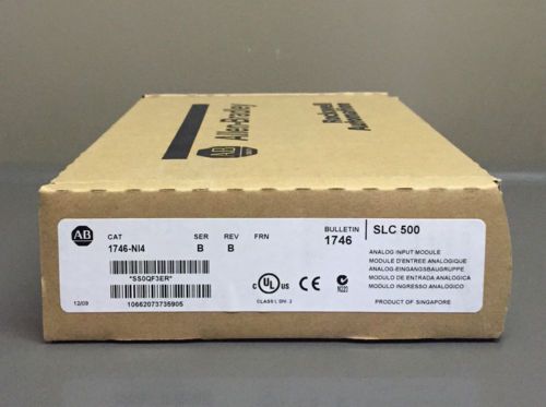 New Sealed Allen Bradley 1746-NI4 /B 1746-N14 SLC 500 Analog Input Module