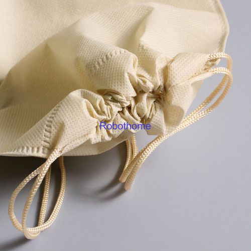 8&#034;x11&#034; Beige Shoes Bag Travel Storage Pouch Drawstring Dust Non-woven Portable E