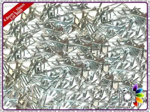 Aluminum 4.8mm x 10mm standard open dome blind pop rivets -wholesales 5000 pcs for sale