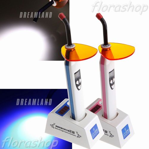 2 Sets Dental LED Curing Light Lamp Cordless Blue/white Light Mode + Photometer