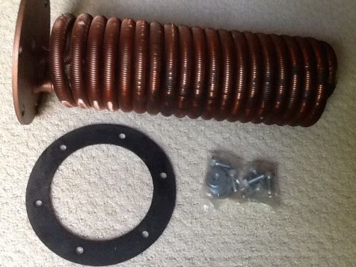 Domestic Hot Water heating coil for Burnham Boiler part #6036007 w/gasket &amp; bolt