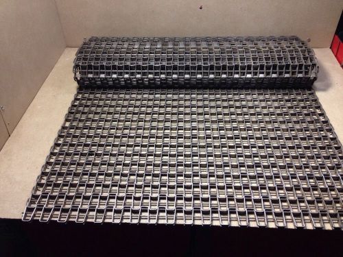 1/2x1&#034; Mesh Flat Wire Steel Conveyor Belt Chain 24&#034;x49&#034; L 4&#039;