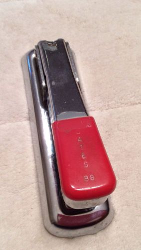 Vintage Vtg Bates 88 Desk Stapler Red Office Work