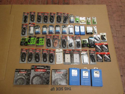 Radio Shack Wholesale Lot AUDIO / TELEPHONE / TV / ADAPTERS  NEW JM 5157