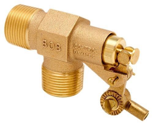 Robert Manufacturing R400 Series Bob Red Brass Float Valve, 3/4&#034; NPT Male Inlet