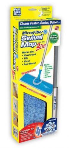 Microfiber Swivel Mop w/ 2 Pads