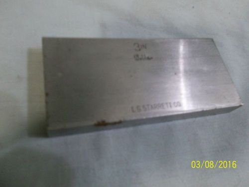 STARRETT WEBBER GAGE BLOCK, 3&#034; x 1 3/8&#034; x 3/8&#034;