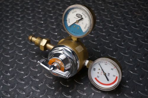 Purox Union Carbide R-2051 Regulator &amp; Gauges 3500 / 30 PSI