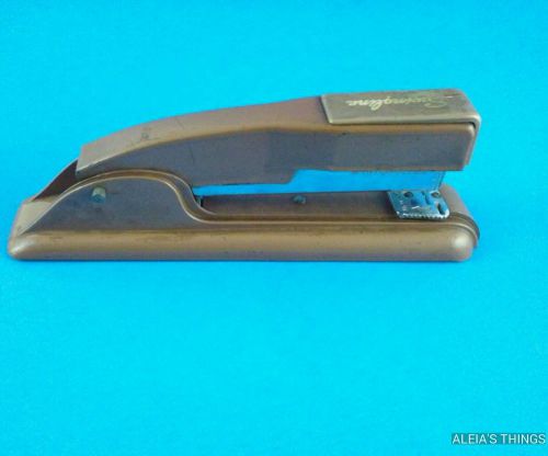 Vintage Mid Century Modern Desk Stapler by Swingline Top Load Works Bronze Color