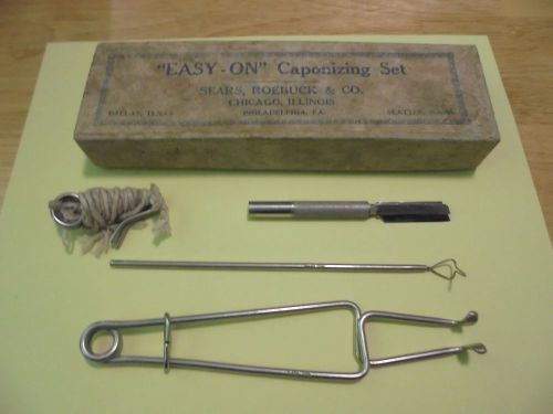 Sears Roebuck &#034; Easy- On&#034; Farm Chicken Caponizing Kit.