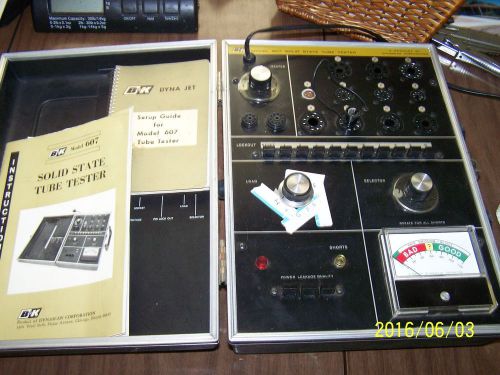 B&amp;K Dyna Jet  Model 607 Solid State Tube Tester Dynascan Chicago Ill