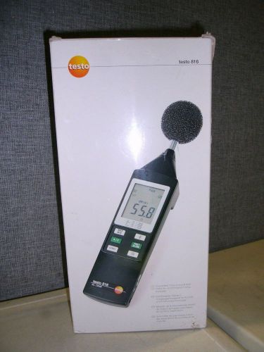 Testo 0563 8165, 816 Sound Level Meter