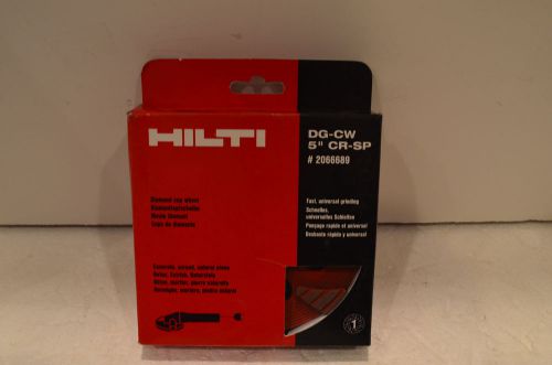 HILTI DG-CW 5&#034; CR-SP #2066689 Diamont Cup Wheel