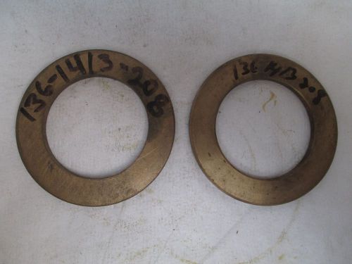 NEW AURORA BRASS BRONZE BUSHING 136-1413-208 2&#034; ID 3-1/16&#034; OD &#034;LOT OF 2&#034;