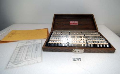 Webber gage block set (inv.28075) for sale