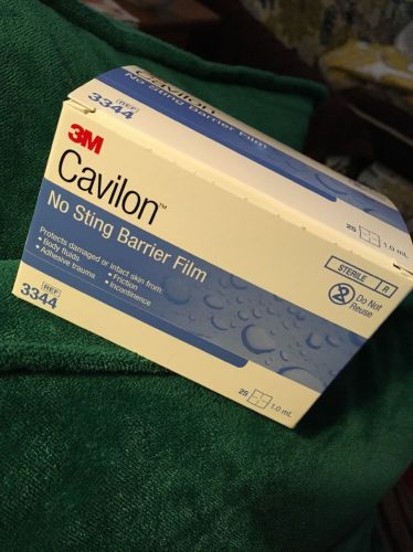 Cavilon 3M Barrier Film Pads Box 25 Count 3344 Skin Protectant BONUS!!
