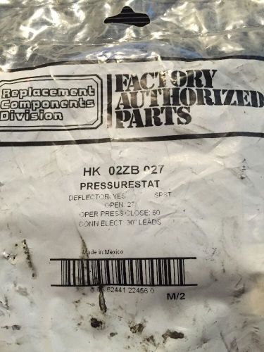 Carrier bryant payne or universal low pressure control switch hk 02zb 027 for sale