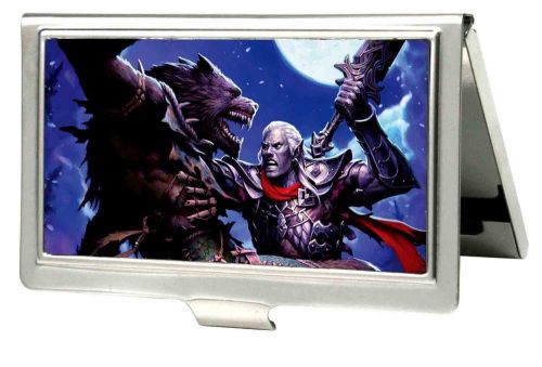 Dungeons &amp; Dragons - Werewolf Pose - Metal Multi-Use Wallet Business Card Holder