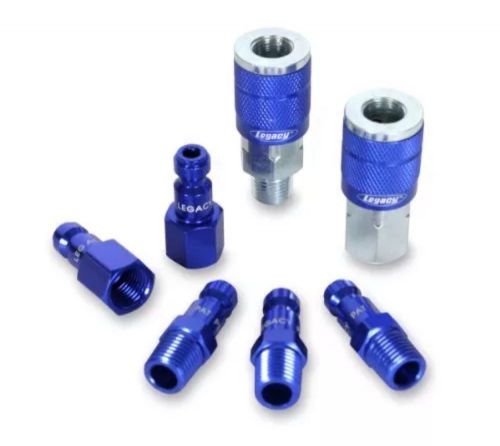 Legacy A72457C ColorConnex  Automotive 7 piece Coupler and Plug Kit Blue Type C