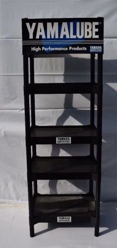 YAMALUBE DISPLAY RACK 4 SHELF 6FT HIGH WITH SIGN