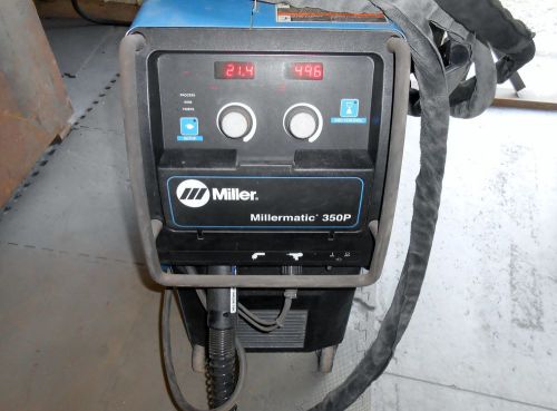 Miller 350p 907300 pulsed mig steel / aluminum push pull gun welder for sale