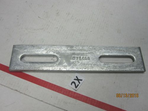 37 New 2 Oval Hole Galvanized Steel Heavy Splice Plate 7-1/4&#034; x 1-1/2&#034; x 1/4&#034;