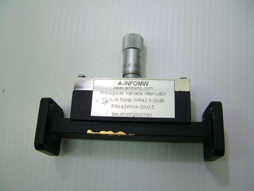 WR42 Waveguide Variable Attenuator 18 -26.5GHz 0-30Db 42WVA-30-0.5