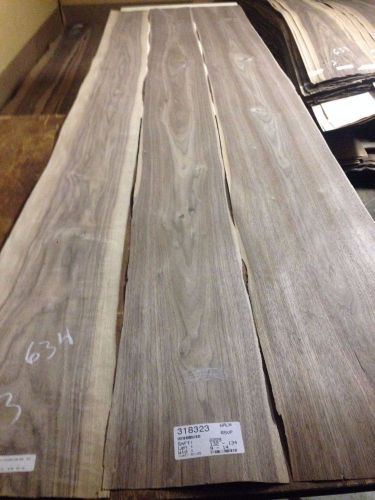 Wood Walnut Veneer 120X12,13,14,   total  3  pcs RAW VENEER N634..rustic nutts