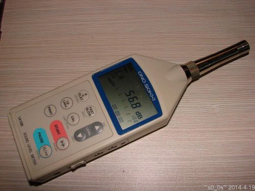 ONO SOKKI Precision Sound Level Meter 27dB 130dB LA-1220 W/ MI-421 Mic W/O Acces