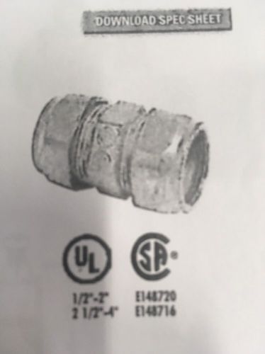 Compression 1/2 Inch Coupling 50 Pieces Per Box