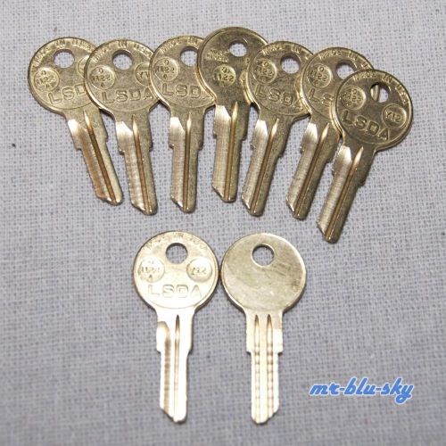 Locksmith - lot of 9 y12 brass key blanks lsda for sale