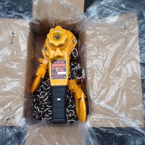 Harrington 1.5 ton lever hoist for sale