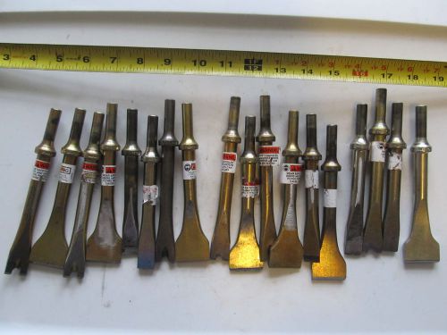 Aircraft tools 18 chisel sets .401 shank