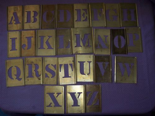 vintage brass stencils stafford mfg.co. 45 pieces