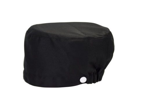 Obvious chef - professional chefs skull cap elastic (black medium) for sale