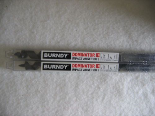 2 new 13/16 x 24 burndy dominator iii impact auger bit lphtbit131624d auger for sale