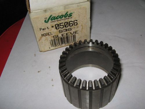 Jacobs drill chuck sleeve # s36, fits 36, 36e, 36b, 37, 37kd, &amp; 37pd, nos for sale
